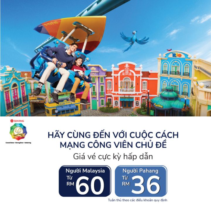 Ưu đãi độc quyền dành cho Genting SkyWorlds Theme Park mừng Kỷ niệm Kim cương