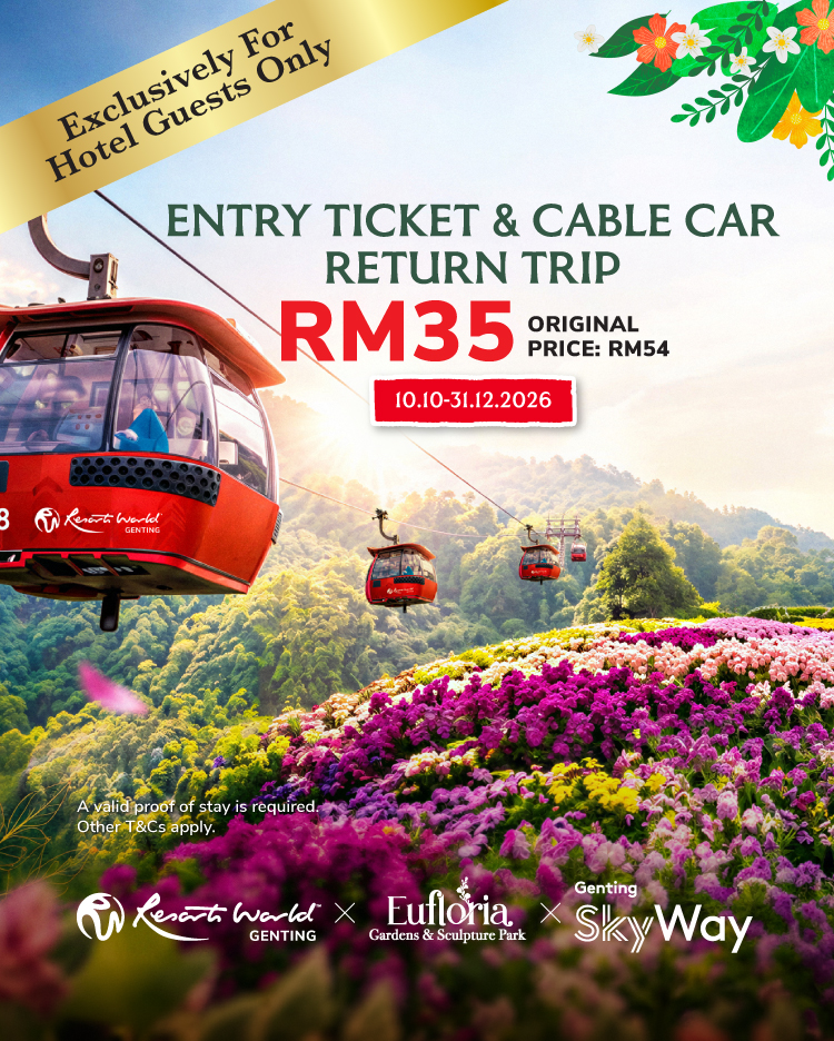 Eufloria Entry Ticket & Genting SkyWay Return Trip combo package