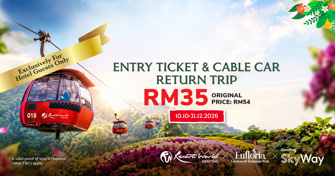 Eufloria Entry Ticket & Genting SkyWay Return Trip combo package