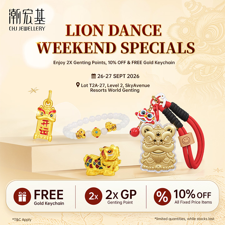 Triple Leap Rewards from CHJ Jewellery exclusive to Genting Rewards Members