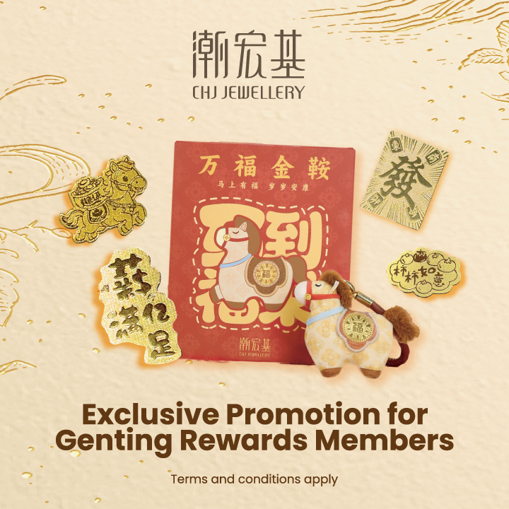 Raikan Pembukaan Rasmi CHJ Jewellery dengan 2x Genting Points dan pelbagai tawaran eksklusif