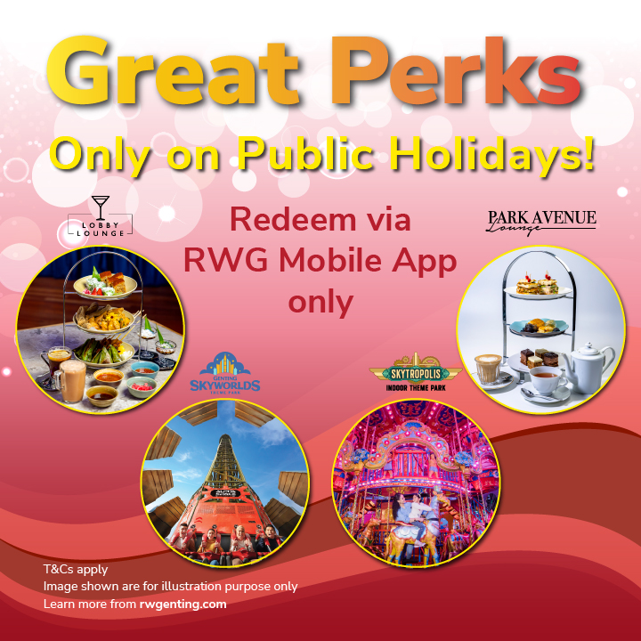Great Perks, Only on Public Holidays!