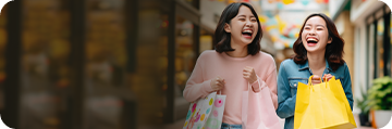 girls shopping at genting highlands