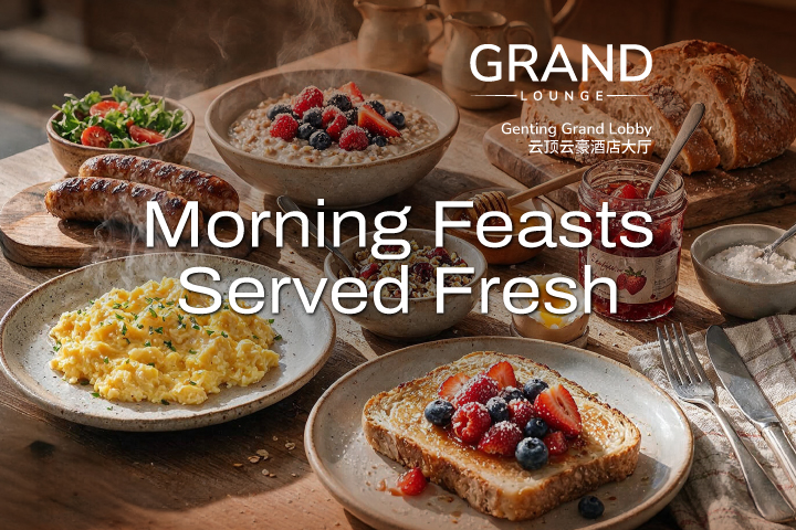 Breakfast combo at Genting Grand Grand Lounge restaurant
